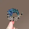 Broche Cauda de Fênix Estilo Nacional Retrô para Mulheres, Broche de Alta Qualidade Moderno e Elegante, Novo Modelo 2026, Acessório de Alfinete Exquisito de Luxo Leve