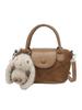 Moda Transfronteriza 2025 Versátil Nuevo Bolso Pequeño tipo Cubo de Hombro Cruzado Empalme de Bloques de Color Bolso Cruzado de Hombro Tipo Cubo