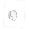 Gancho de Cuerno Transparente Sin Perforación Gancho Adhesivo Detrás de la Puerta Baño Cocina Montado en la Pared Sin Marcas Clavo Doble Cuerno Gancho Súper Fuerte