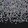 Cuentas Sueltas de Cristal de Venta Caliente Transfronterizas con Dos Extremos Puntiagudos Material para Pulsera Collar de Joyería DIY Cuentas de Vidrio de Cristal Semi-Ab