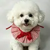 Toalla Saliva Mascota Transfronteriza, Babero Gato, Moño, Adorno de Encaje, Accesorios Perro, Bufanda, Venta al por Mayor Fabricante