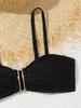 2025 Europeo y americano Nuevo en stock Bikini Traje de baño de tres piezas sexy para mujeres Transfronterizo