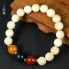 Artesanato de bambu atacado personalidade semente de peixe cobra 108 contas joias literárias para homens e mulheres pulseira de bambu dourado sangue de dragão