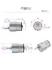 Motor de CC con Reductor JGB37-520 en Miniatura Control de Velocidad Adelante Reversa 6V/12V/24V Motor para Coche de Tracción en las Cuatro Ruedas