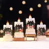 Nuevo producto transfronterizo: Casa de Navidad luminosa para guardar y portalápices con lámpara, adorno de escritorio creativo de gran venta, pequeña decoración navideña