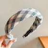 Diadema dulce a cuadros de dopamina para mujer, fresca y casual para el uso diario, diadema de corona alta para maquillaje y lavado de cara, accesorio para el cabello