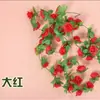 Cipós de Rotim Rosa Simulados Ar Condicionado Sala de Estar Teto Parede Pendurado Layout Decoração de Casamento Flores Artificiais Flores de Plantas Simuladas