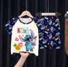 Pijamas de Verano para Niños al por Mayor Trajes de Manga Corta y Shorts para Niños Mayores Dibujos Animados Lindos Ropa de Casa para Bebés Niñas