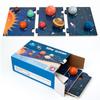 Juguetes Educativos Tempranos Montessori para Niños Rompecabezas de los Ocho Planetas Universo Cognitivo Sistema Solar Planeta Tablero de Emparejamiento de Madera