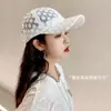 Gorra para Mujer de Verano con Encaje de Flor Estilo Coreano de Moda Versátil Protector Solar Sombrero para el Sol Tendencia Primavera y Otoño Transparente Gorra de Béisbol