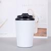 Taza de café de acero inoxidable 304 transfronteriza, termo simple de doble capa, taza portátil para automóvil, taza práctica para oficina y negocios.