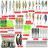 Set de Cebo para Pesca Kit Completo de Señuelos Spinnerbait Minnow Rana Cebo Blando Todas las Capas de Natación Transfronterizo