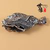Liga prata Xizang careta aparelho estilo étnico ornamentos de dentes ornamentos de prata DIY urso gancho de tigre aparelhos dentes gota