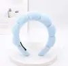 Nueva Diadema de Esponja Estilo Europeo y Americano para Lavar la Cara, Diadema de Burbujas de Nube Colorida de Estilo Alto, Accesorio para el Cabello de Mujer