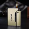 Estojo Automático para Cigarros Focus Pioneer com 9 Compartimentos JDYH001 Estojo de Cigarros Tipo Dividido com Isqueiro Descartável