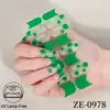 Calle transfronteriza. Pegatinas para uñas de trébol de cuatro hojas del Día de San Patricio, impermeables, con respaldo adhesivo, película para esmalte de uñas, pegatinas de uñas verdes, directo de fábrica
