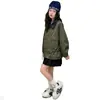 Chaqueta de Trabajo de Otoño para Niñas 2026 Nueva Moda Elegante para Niñas Mayores, Gabardina Infantil de Primavera y Otoño
