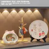 Nueva decoración de entrada de gato siamés de boca grande, artesanía decorativa de alta gama de nicho para guardar llaves, regalo de resina