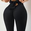 Calça Yoga Feminina Estampada Multicolorida Primavera/Verão Levanta Bumbum Antirrugas Slim Fit Cintura Alta Alta Elasticidade Laço XY607