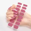 Novo Adesivo Minimalista Ultrafino Sem Costura de Cor Sólida de Cobertura Total para 16 Dedos Adesivos de Unha 3D Adesivos de Unha Sem Necessidade de Cabine Patches