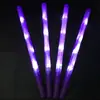 Palo de Luz Glow para Conciertos Luz LED para Animación Palo Flash LED Accesorios de Ambiente para Reunión Anual Palo de Luz Plateado Grande con Logo Impreso