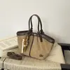 Bolso de Hombro Simple Nuevo Otoño 2026 Moda Viaje Diario Bolso de Axila de Alto Valor Bolso Cubo Retro de Gran Capacidad
