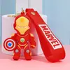 2025 Marvel Vengadores Superhéroe Llavero Colgante Iron Man Figura Familiar Accesorios Pequeño Regalo