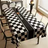 Toalha de Mesa de Luxo Leve de Alta Qualidade Impermeável e à Prova de Óleo Estilo Retro Americano Dopamina Tapete para Mesa de Jantar Estilo Ins Toalha de Mesa para Mesa de Centro