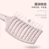 Peine de Estilo Esponjoso, Peine de Costilla Craneal Alto, Peine de Masaje Especial Antiestático para Hombres y Mujeres, Peine Curvo Grande de Doble Uso en Seco y Húmedo