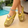 Punto Amazon Bailarinas Planas Huecas para Mujer Cómodas Talla Grande 2026 Verano Malla Slip-ons Venta al por Mayor