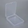 Caja de almacenamiento de plástico transparente para borlas de maquillaje, aplicadores de pestañas, cosméticos, pegatinas y tarjetas