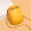 Bolso Pequeño Nuevo de Cuero Genuino Transfronterizo para Mujer, Verano Más Vendido Cruzado Mini Ligero Casual Versátil para Monedas, Llaves, Teléfono
