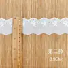 Encaje Soluble en Agua DIY Ropa Falda Decoración Accesorios Tela de Algodón Peinado de un Solo Lado Hilo de Algodón Encaje Bordado Hueco Adorno