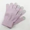 Luvas de Tela de Toque para Homens e Mulheres no Inverno, à Prova de Frio e Quentes para Ciclismo, Tricotadas Estilo K, Cor Lisa, Proteção do Trabalho, Luvas de Trabalho Resistentes ao Desgaste para Cabelo