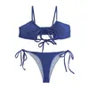 Nuevo Bikini Dividido de Baño para Mujer 2023 Sexy Adelgazante Aguas Termales Vacaciones en la Costa Traje de Baño [una generación de cabello]]