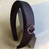 Faixa de cabelo de esponja cor de leite, faixa de cabelo com strass em forma de coração, simples, coreana, 3 cm de largura, prendedor de pressão, acessórios de cabelo de alta qualidade, atacado