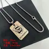 Nuevos Collares Personalizados de Acero de Titanio que No se Desvanecen para Hombres y Mujeres, Accesorios de Moda Versátiles de Marca Hip-Hop Trendy, Cadenas para Suéter de Pareja
