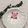 Flores de Rosa Tridimensionales Hechas a Mano con Hojas de Tela No Tejida, Flores de Tela de Fieltro, Accesorios de Tela para Ropa Semi-Terminados
