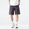 Shorts de trabajo modernos y nuevos para hombre 2026, shorts deportivos casuales de verano delgados y grandes, shorts negros de algodón para hombre