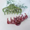 Pinza de Agarre con Forma de Calabaza Colorida Galvanizada para Gran Volumen de Cabello Pinza para el Cabello de Múltiples Rizos Parte Trasera de la Cabeza de Mujer Nuevo Pinza de Tiburón de Gama Alta