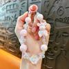 Serie de abalorios luminosos creativos lindos cadena para teléfono móvil llavero cadena colgante accesorios para bolso de mano pulsera luminosa regalo al por mayor