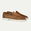 Nuevo modelo de verano ante esmerilado estilo comercio exterior 40-48 talla grande zapatos casuales planos para hombre