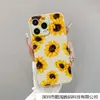 Adequado para Capa de Celular Apple 14Pro Iphone15 Flor Simples 11/12/13Promax Furo Fino Xs/Xr Macio