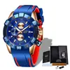 Reloj de cuarzo extranjero LIGE multifunción impermeable