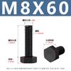 Tornillos Externos Hexagonales de Nylon Din933 Tornillos de Plástico Aislados Negros Tornillos de Plástico Serie M3-M8