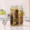 Cocina Hogar Vidrio Transparente Tapa de Hierro Tapa de Aluminio Sellado Tarro para Salsa de Chile Enlatada Pepinillos Tarro de Vidrio