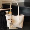 Bolso de Tote Trendy Estilo Coreano para Mujer 2026 Nueva Moda Versátil Gran Capacidad Bolso de Hombro Simple Casual para Viaje Bolso de Mujer