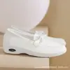Sapatos Femininos, Sapatos de Salto Baixo, Sapatos de Enfermeira, Amortecimento a Ar, Absorção de Choque, Decoração de Laço, Solado Macio, Confortáveis para os Pés, Fornecedor Atacadista de Sapatos Femininos
