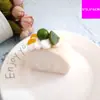 Bolo Fruta Falsa Pão Modelo Rolo Suíço Janela Geladeira Doméstica Adesivo Decoração Fotografia de Alimentos Brinquedo