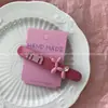 Pinza de pato con forma de corazón dulce de verano estilo coreano, pinza BB hueca suave y simple, pinza para flequillo, pinza lateral, accesorio para el cabello para mujer